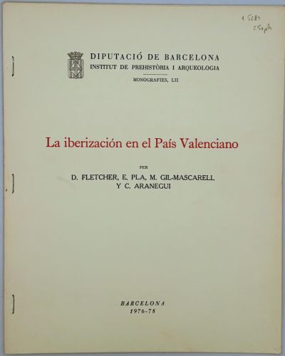 Portada del libro de La iberización en el País Valenciano