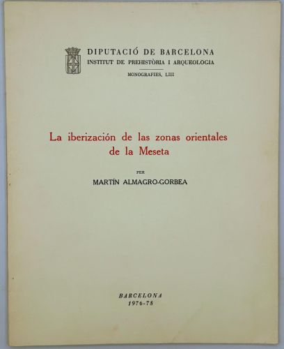Portada del libro de La iberización de las zonas orientales de la meseta