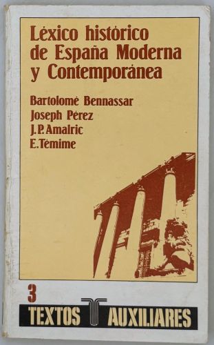 Portada del libro de Léxico histórico de España moderna y contemporánea
