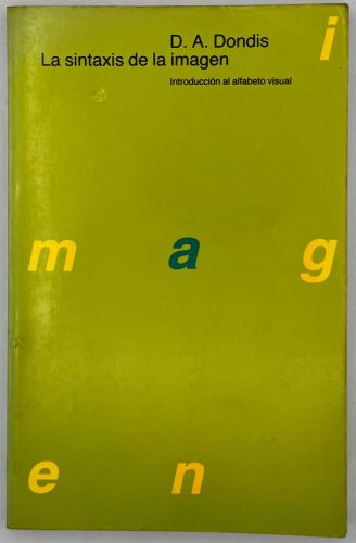 Portada del libro de La sintaxis de la imagen