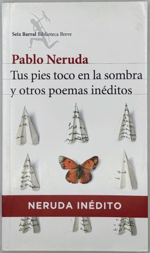 Portada del libro de Tus pies toco en la sombra y otros poemas inéditos