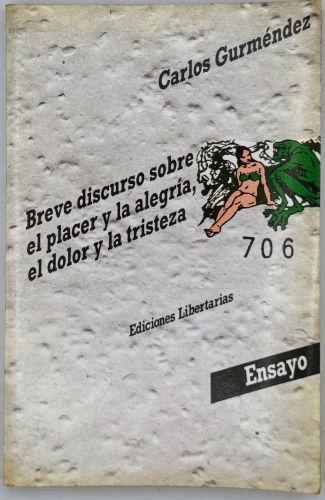 Book cover from Breve discurso sobre el placer y la alegría, el dolor y la tristeza
