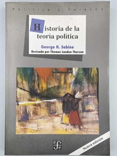 Portada del libro de Historia de la teoría política