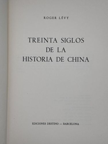 Portada del libro de Treinta siglos de la Historia de China