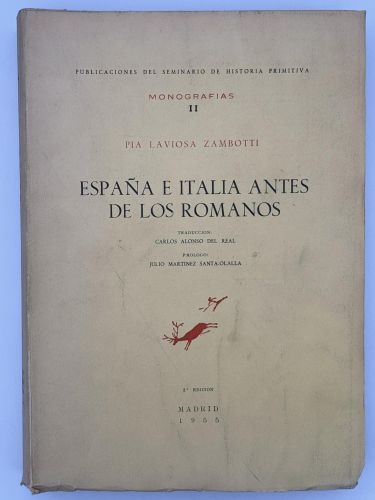 Portada del libro de ESPANA E ITALIA ANTES DE LOS ROMANOS