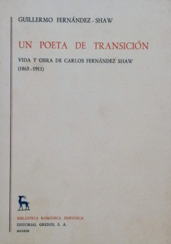 Portada del libro de UN POETA DE TRANSICIÓN