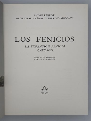 Portada del libro de Los Fenicios. La Expansión Fenicia. Cartago. (El Universo de las Formas).