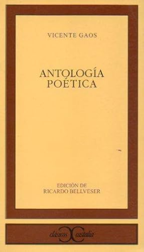 Portada del libro de Antología poética