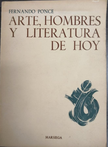 Portada del libro de ARTE, HOMBRES Y LITERATURA DE HOY