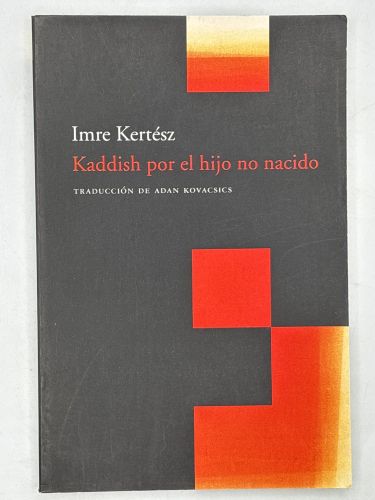 Portada del libro de Kaddish por el hijo no nacido