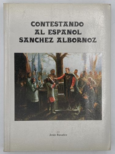 Portada del libro de Contestando al español sanchez albornoz