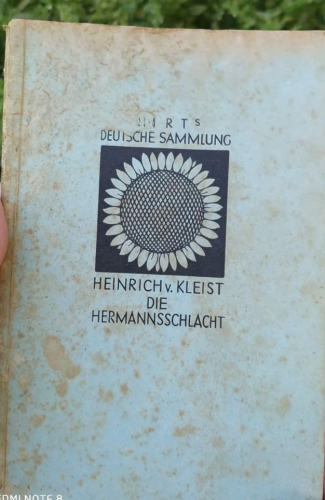 Portada del libro de DIE HERMANNSSCHLACHT HEINRICH VON KLEIST.