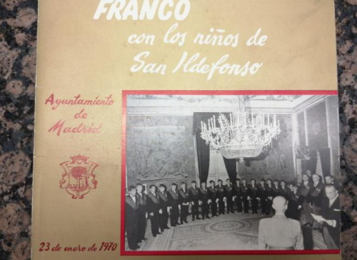 Portada del libro de FRANCO CON LOS NIÑOS DE SAN ILDEFONSO.