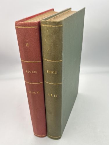 Portada del libro de PICNIC. Revista femenina. Años 60. Números del 1 al 50. Dos tomos encuadernados.