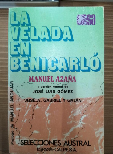 Portada del libro de LA VELADA EN BENICARLÓ