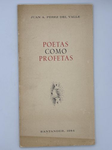 Book cover from Poetas como profetas