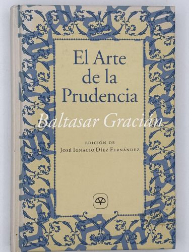 Book cover from El arte de la prudencia
