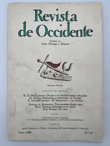 Book cover from Revista de Occidente nº 75