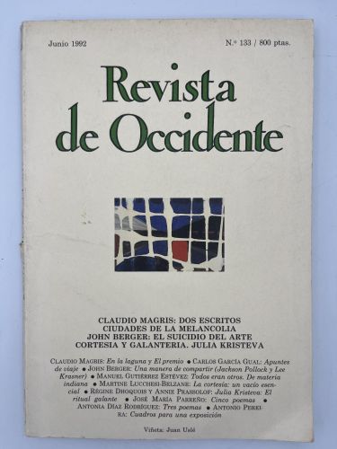 Book cover from Revista de Occidente nº 133