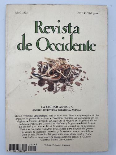 Book cover from Revista de Occidente nº 143