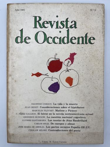 Book cover from Revista de Occidente nº 6