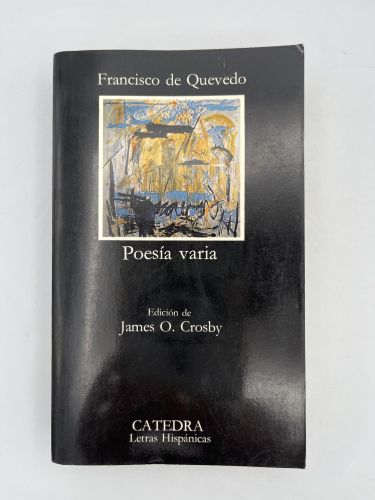 Book cover from Poesía varia