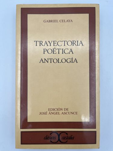 Portada del libro de Trayectoria poética. Antología