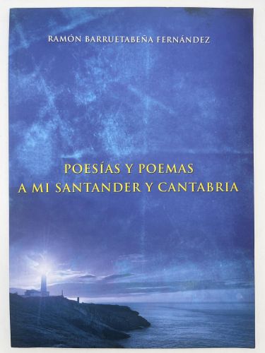 Portada del libro de Poesias y poemas a mi Santander y Cantabria