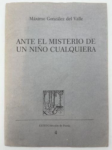 Portada del libro de Ante el misterio de un niño cualquiera