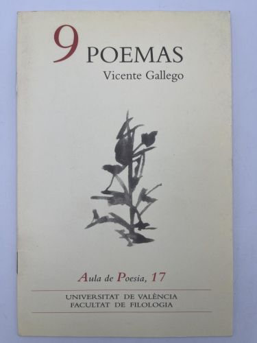 Portada del libro de 9 poemas