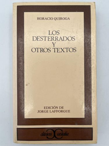 Portada del libro de Los desterrados y otros textos