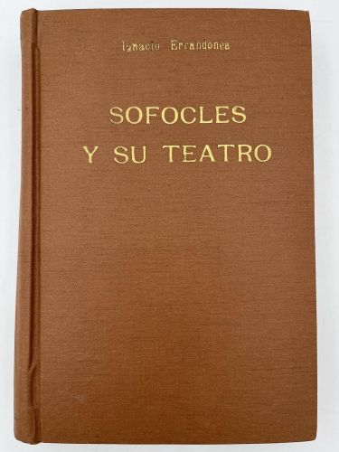 Portada del libro de Sofocles y su teatro