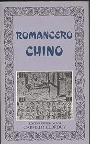 Portada del libro de Romancero chino