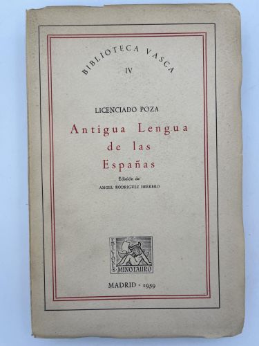 Portada del libro de Antigua Lengua de las Españas