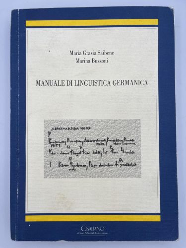Portada del libro de Manuale di Linguistica Germanica