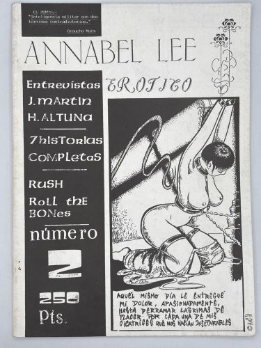 Portada del libro de Fanzine: Annabel Lee Erotica numero 2