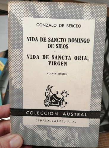 Portada del libro de VIDA DE SANCTO DOMINGO DE SILOS. VIDA DE SANCTA ORIA VIRGEN