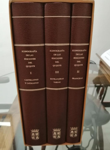 Portada del libro de ICONOGRAFÍA DE LAS EDICIONES DEL QUIJOTE.