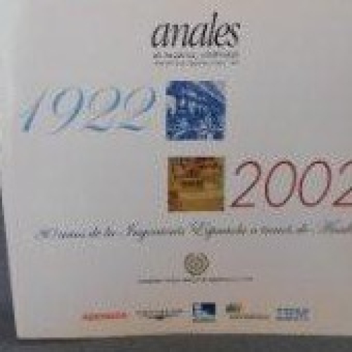 Portada del libro de Anales 1992-2002. 80 años de la Ingeniería Española a través de Anales.