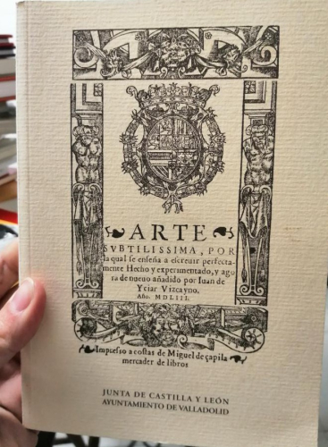 Book cover from Arte subtilissima por la qual se enseña a escrevir perfectamente hecho y experimentado.
