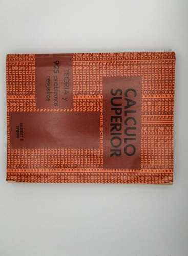 Book cover from CÁLCULO SUPERIOR. MURRAY R
