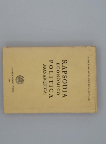 Book cover from RAPSODIA ECONÓMICO POLÍTICA MONÁRQUICA.