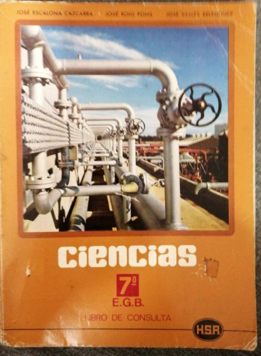 Portada del libro de Ciencias 7º E.G.B.