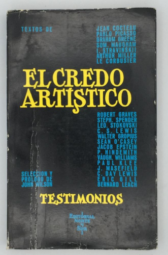 Portada del libro de EL CREDO ARTÍSTICO.