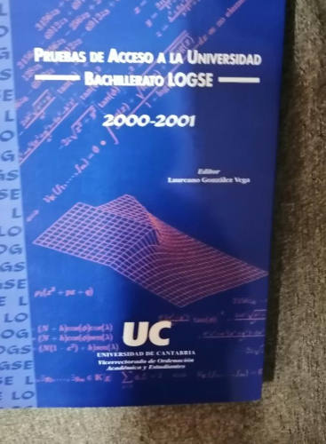 Portada del libro de Prueba de acceso a la Universidad. Bachillerato Logse 2000-2001