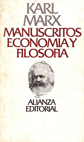 Portada del libro de MANUSCRITOS ECONOMÍA Y FILOSOFÍA