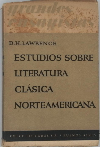 Portada del libro de ESTUDIOS SOBRE LITERATURA CLÁSICA NORTEAMERICANA. D. H