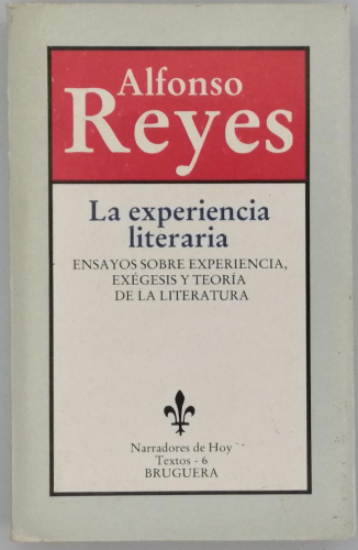 Portada del libro de LA EXPERIENCIA LITERARIA