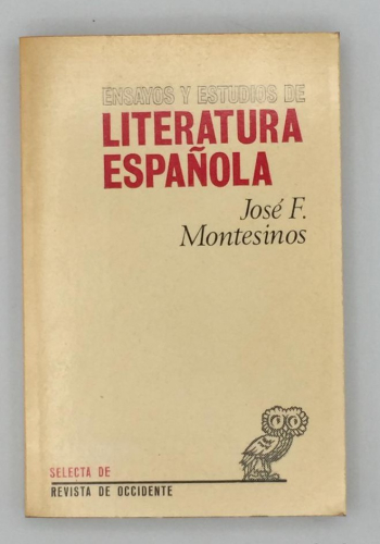 Portada del libro de ENSAYOS Y ESTUDIOS DE LITERATURA ESPAÑOLA