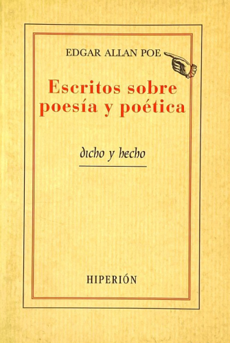 Portada del libro de ESCRITOS SOBRE POESÍA Y POÉTICA